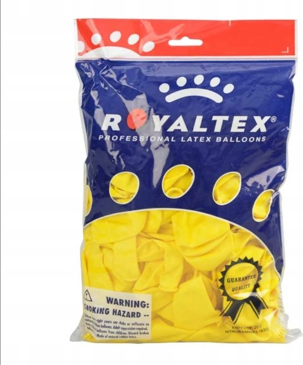 Arpex Pastel geltoni balionai 25cm 100 vnt