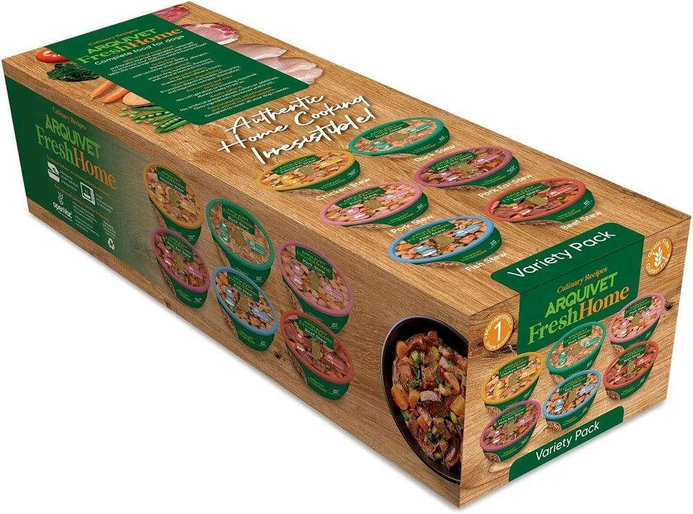 ARQUIVET Fresh Home Mix stews – drėgnas ėdalas šunims – 6x280g