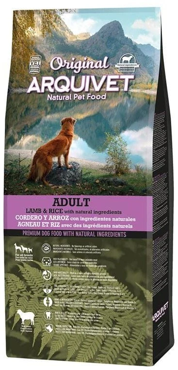 Šunų Maistas - ARQUIVET Original Adult Aviena su Ryžiais 12kg 26% Baltymų 14% Riebalų
