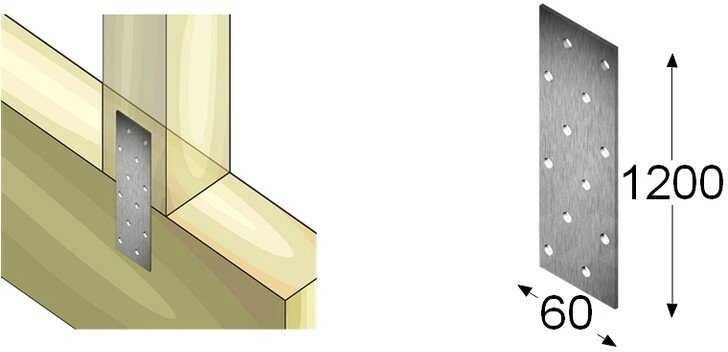 Arras Jungiamoji juosta, 1200 x 60 x 2 mm