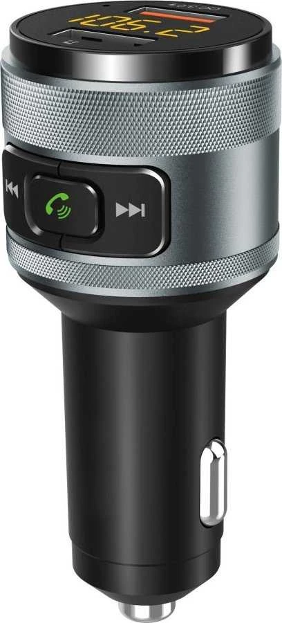 ART transmiter FM bluetooth 5.0 + 2 x USB A QC3.0 FM-57 juodas