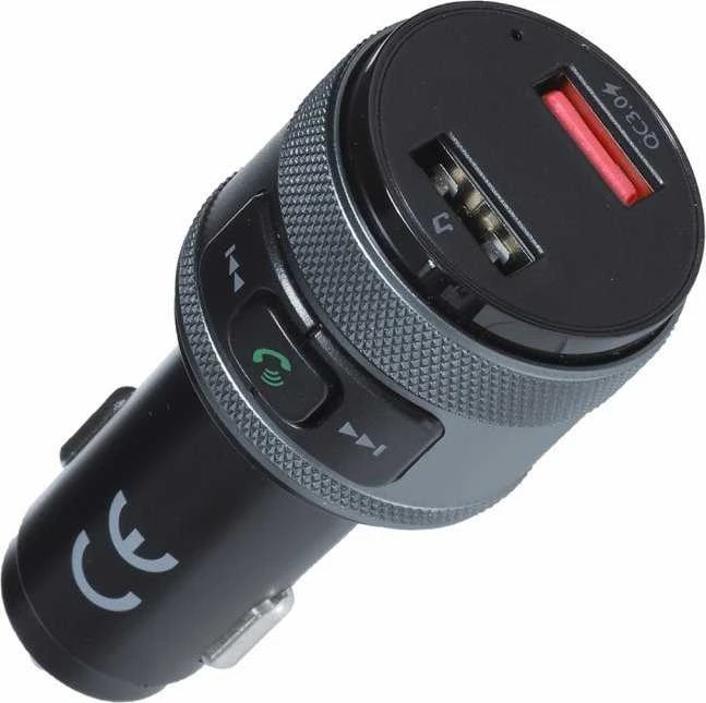 ART transmiter FM bluetooth 5.0 + 2 x USB A QC3.0 FM-57 juodas