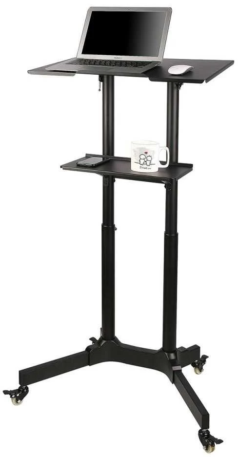 Laikiklis ART STO S-10B ART Vežimėlis ant ratų/darbo vieta nešiojamam kompiuteriui/projektoriui S-10B