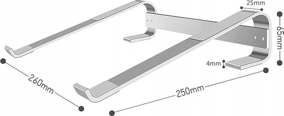 Art Ramt Stand for laptop ART P22 aliuminio