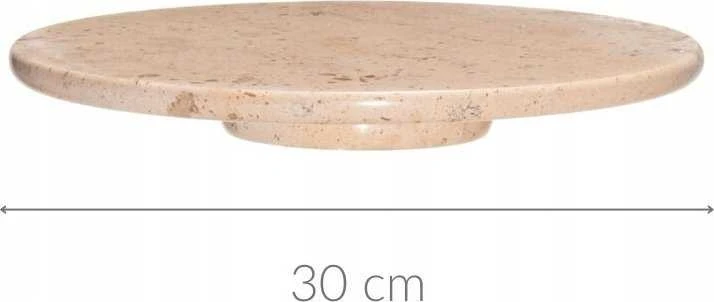 Maku tortinė 30cm , rotacinė , marmurinė, smėlio spalvos