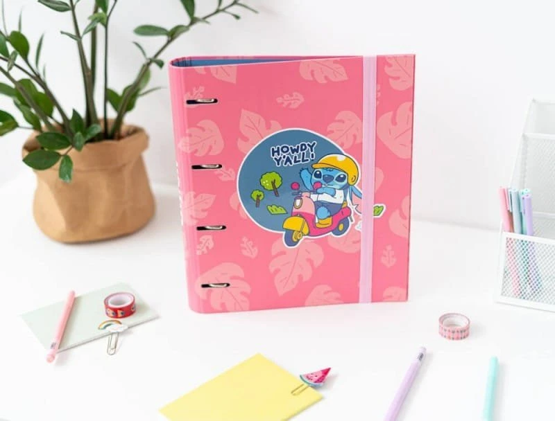 Disney Stitch - A4 formato segtuvas (4 žiedai, gumytė)