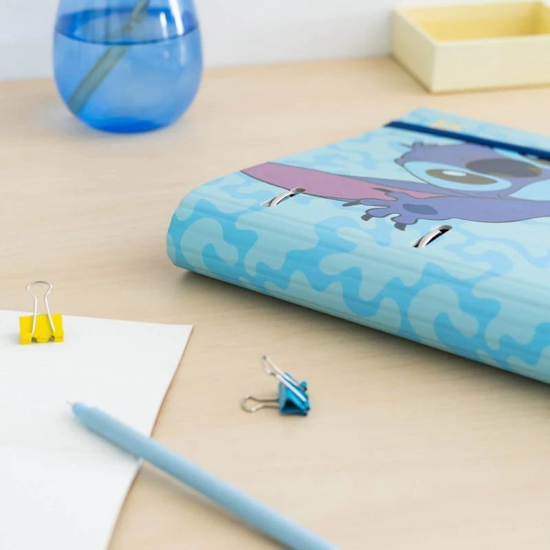 „Disney Stitch“ – A4 formato segtuvas iš „Tropical“ kolekcijos (4 žiedai, gumytė)
