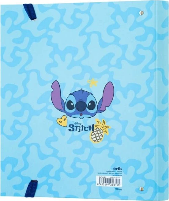 „Disney Stitch“ – A4 formato segtuvas iš „Tropical“ kolekcijos (4 žiedai, gumytė)
