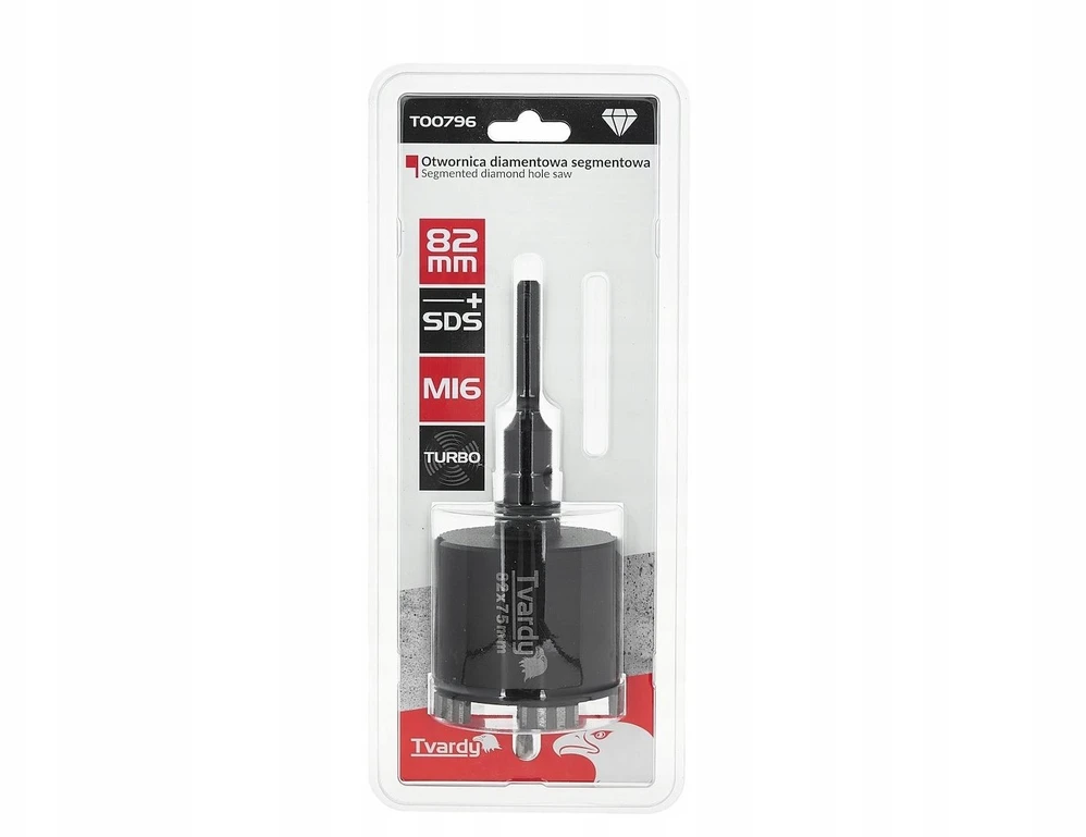 Grąžtas Art-Pol Kronurbis diament d-82mm su adapterem sds+ M16 do betonu