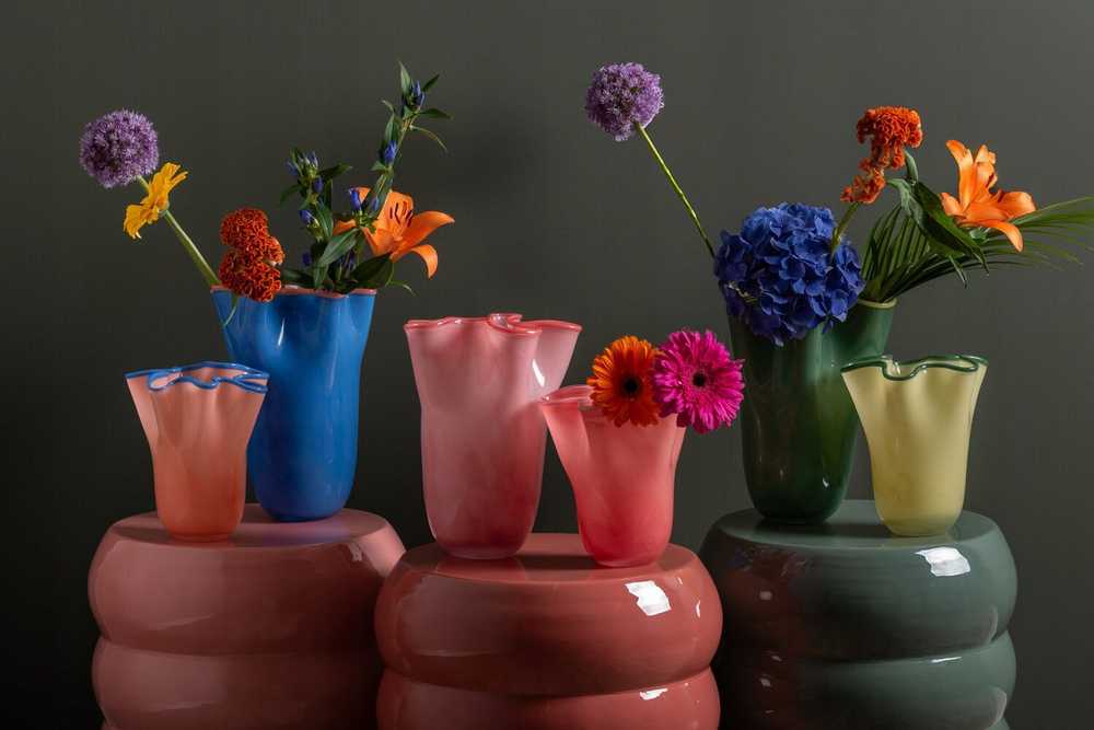 Art-Pol Stiklinė vaza RUFFLES, 31,5 cm