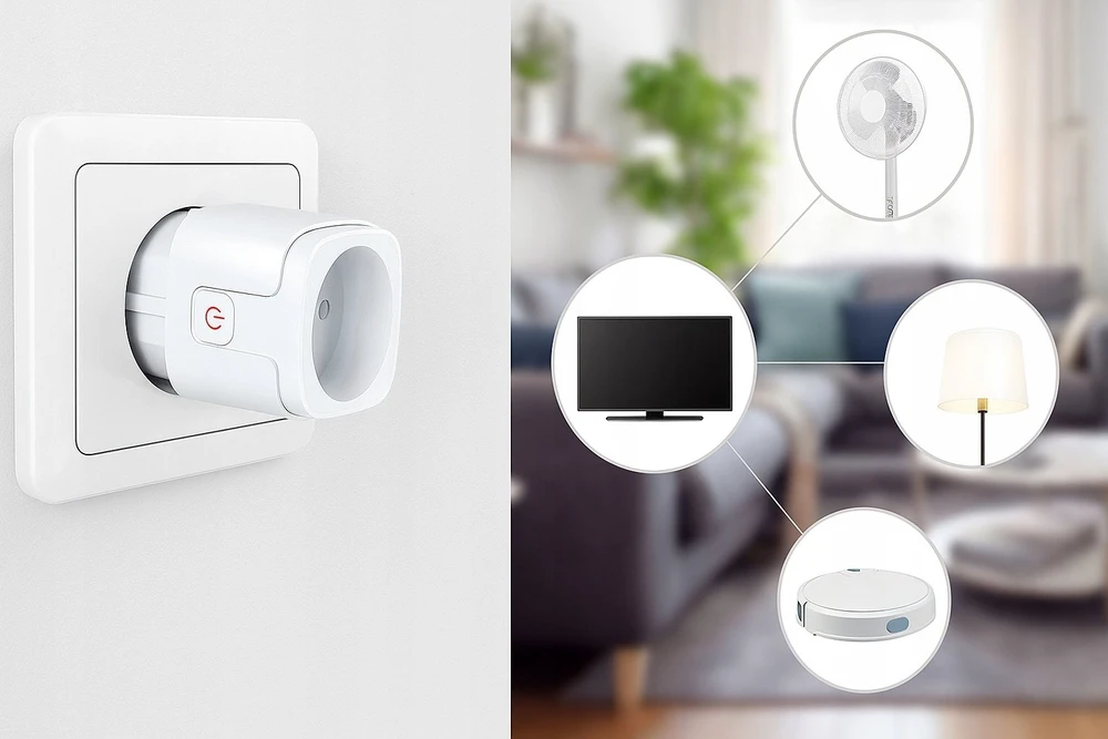 Art Smart adapteris lizdas 230V WIFI baltas oem (SH-PWWIF-G2)