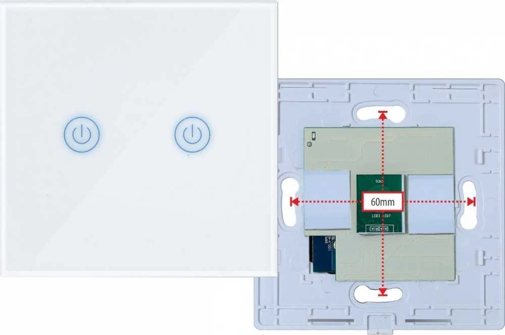 Art SM ZIGBEE 3.0 ŠVIESOS JUNGIKLIS dvigubas baltas ART oem
