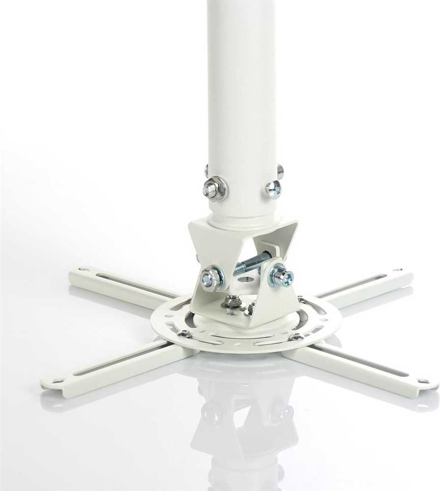 ART RAMP P-107W ART laikiklis P-107W, 47-76cm iki projektoriaus baltas 15KG Tvirtinimas prie lubinio laikiklio