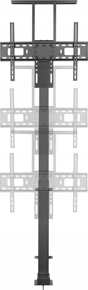 ART TV laikiklis - liftas, valdomas elektra, AR-93M, mobilus, 60kg, 37-80 colių, Vesa Max, 600x400