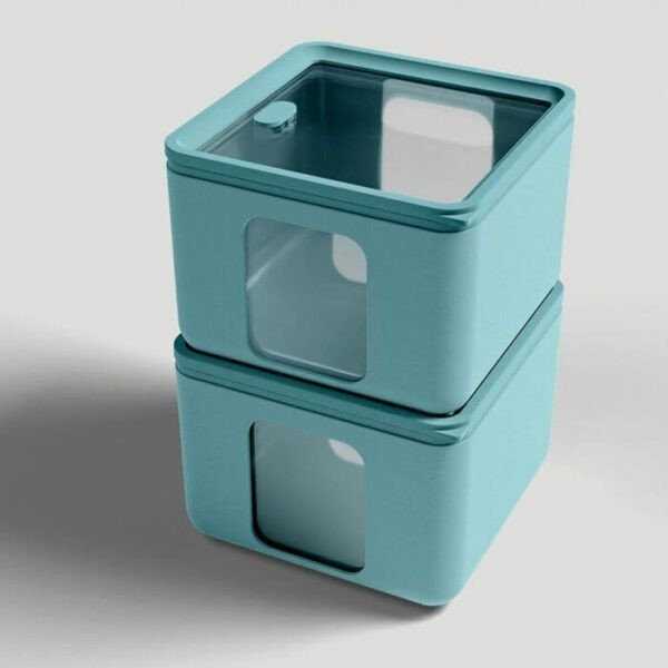 Artech Container, 10x10.x cm, turquoise, Quadro