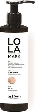 Artègo Lola Your Beauty Colour Mask Caramel plaukų kaukė, 200 ml