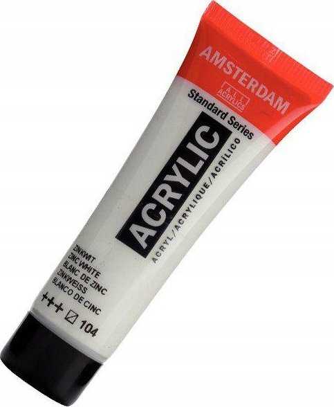 Artequipment Akriliniai dažai Amsterdam 20ml 104 Cinko Balta