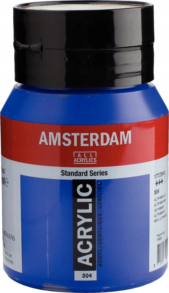 Akrilinė dažai - Amsterdame - 500ml - Išsami mėlyna - Didelis atsparumas šviesai - Patvarus