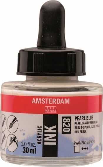 Artequipment AMSTERDAM ACRYLIC INK 30 ml - PEARL Mėlynas uniw