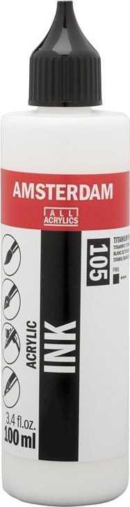 Artequipment Amsterdam Acrylic Ink Bottle Titanium Baltas 105