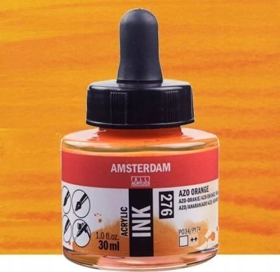 Royal Talens Akrilinė rašalo buteliukas Amsterdam 30ml oranžinė azo