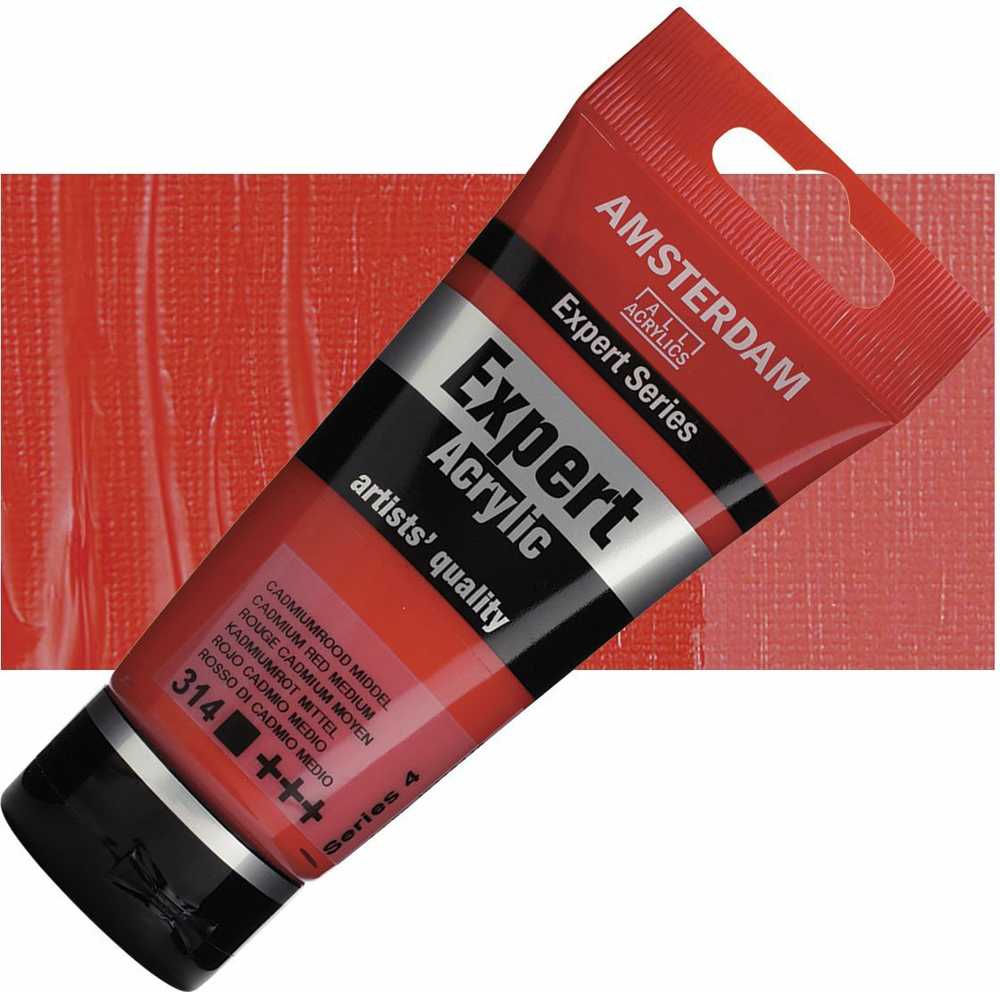 Artequipment Amsterdam Expert Series Acrylic Tube Cadmium Raudona Medium 314