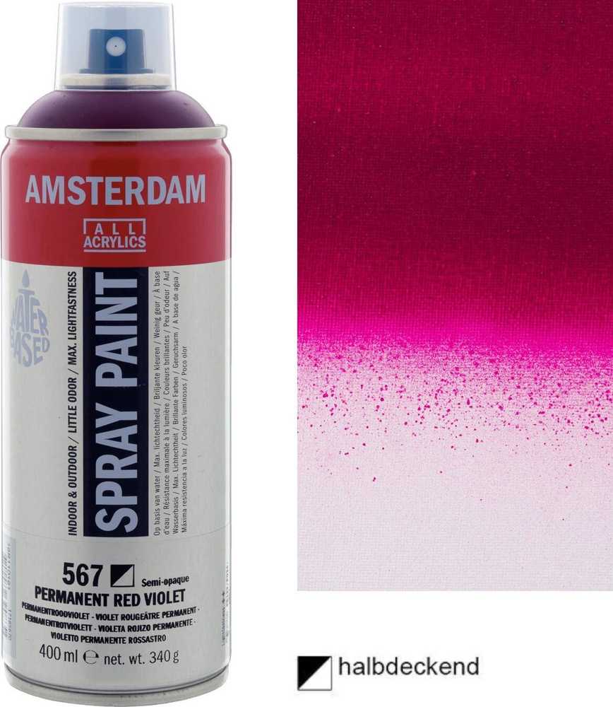 Artequipment Amsterdam Purškiklis Paint Permanent Raudona Violet 567