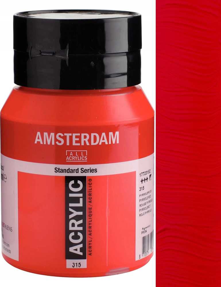 Akrilinė dažai - ROYAL TALENS - AMSTERDAM - Karmininė raudona - 500ml - Mišinys