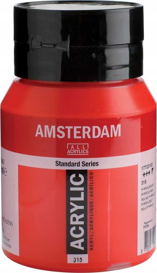 Akrilinė dažai - ROYAL TALENS - AMSTERDAM - Karmininė raudona - 500ml - Mišinys