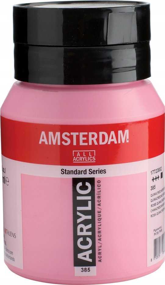 Akrilinė dažai - KVINAKRIDONAS - Amsterdam - 500ml - ŠVIESIAI ROŽINĖ - Atsparumas šviesai