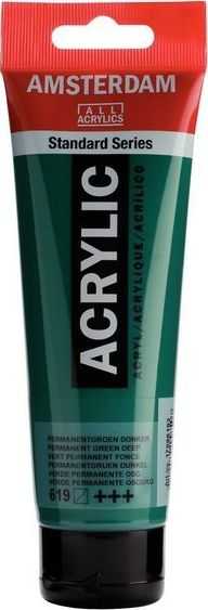 Akrilinė Dažai - Royal Talens - Amsterdam - Gilus Nuolatinis Žalias - 120ml - Vamzdis