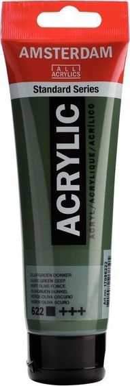 Artequipment Farba akrylowa TALENS AMSTERDAM 120ml 622 - OLIVE Žalias DEEP uniw
