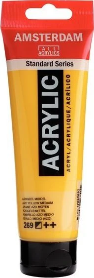 Artequipment Farba akrylowa TALENS AMSTERDAM 120ml 269 - AZO Geltonas MEDIUM uniw