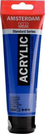 Artequipment TALENS AMSTERDAM akriliniai dažai 120ml 504 - ULTRAMARINE vienv.