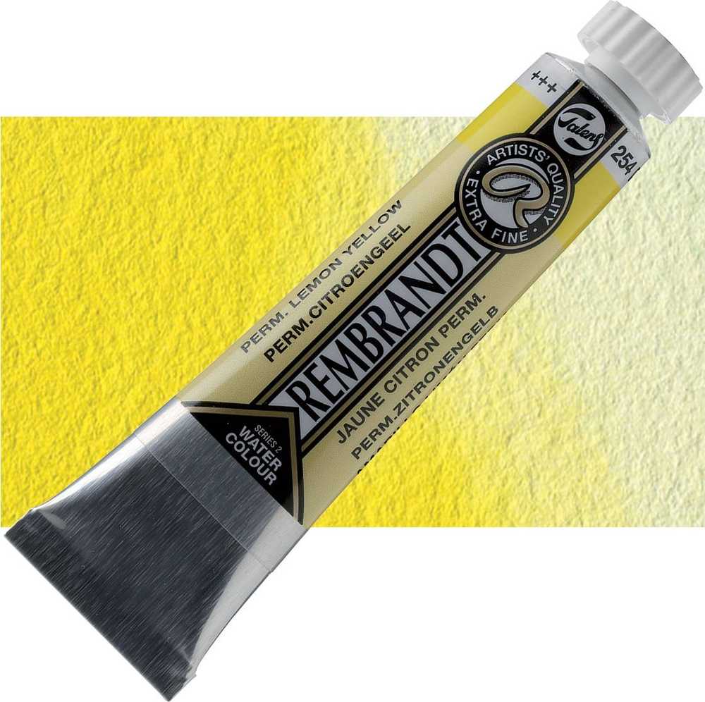 Artequipment Rembrandt Watercolour Tube Permanent Lemon Geltona 254