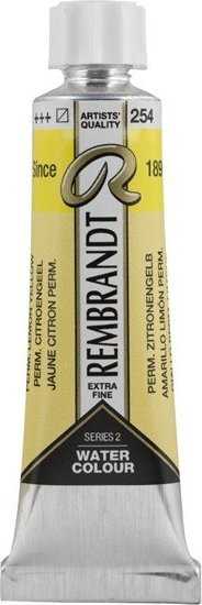 Artequipment Rembrandt Watercolour Tube Permanent Lemon Geltona 254