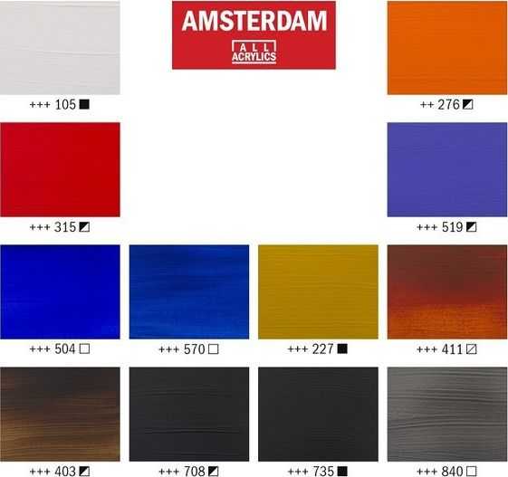 Artequipment TALENS AMSTERDAM Rinkinys 12X20ML URBAN LANDSCAPE uniw