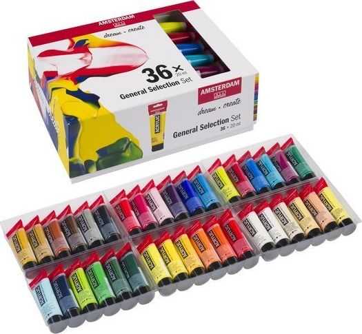 Artequipment TALENS AMSTERDAM Rinkinys 36X20 ML GENERAL SELECTION uniw