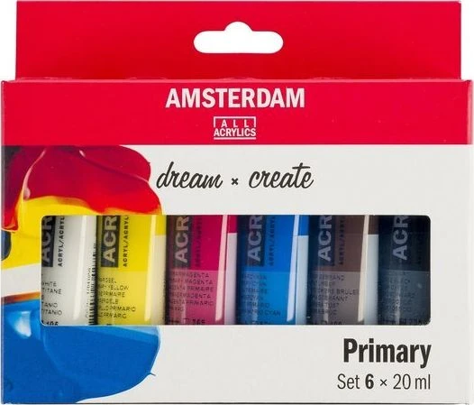 Artequipment TALENS AMSTERDAM Rinkinys 6X20ML PRIMARY COLORS uniw