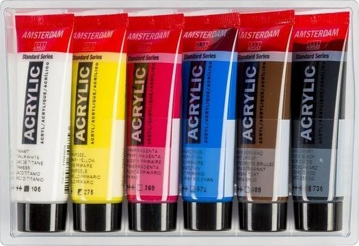 Artequipment TALENS AMSTERDAM Rinkinys 6X20ML PRIMARY COLORS uniw