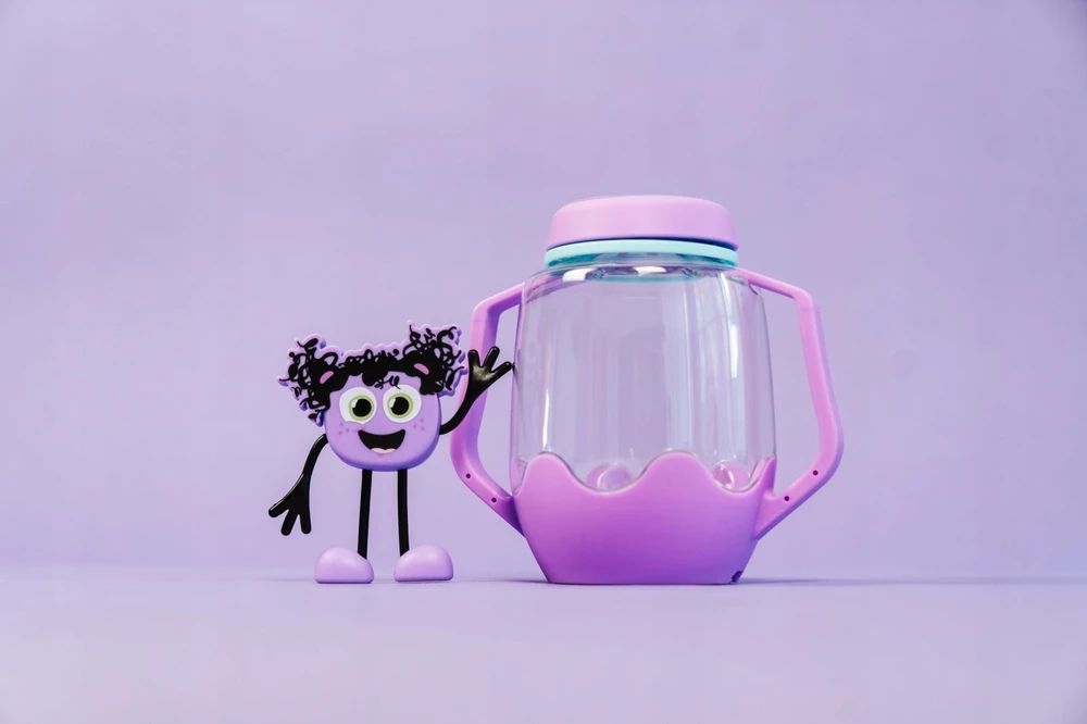 Artgeist Glo Pals, Sensorinis stiklainis užpildyti vandeniu, violetinis