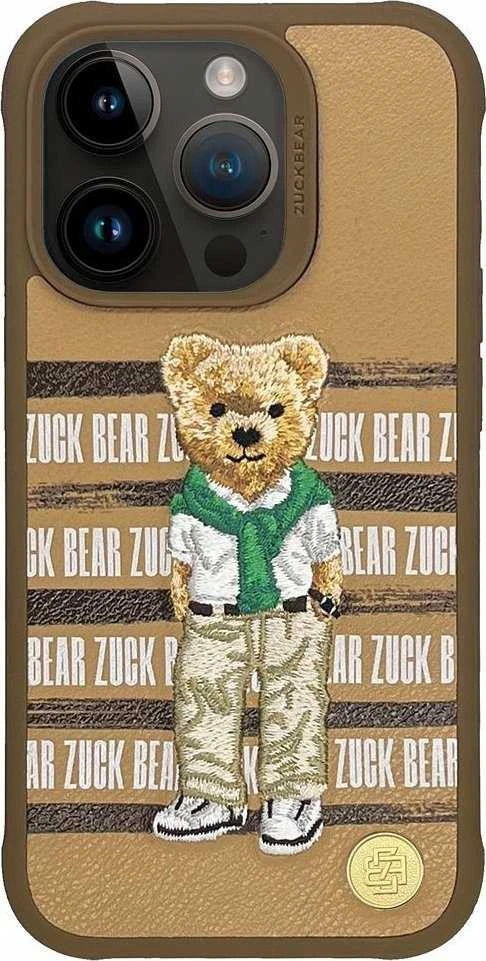 ZUCK BEAR dėklas SAN FRANCISCO FORTUNE skirtas IPHONE 16 auksiniam meškučiui