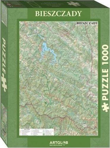 Dėlionė Artglob Puzzle 1000 - Bieszczady turistinis žemėlapis