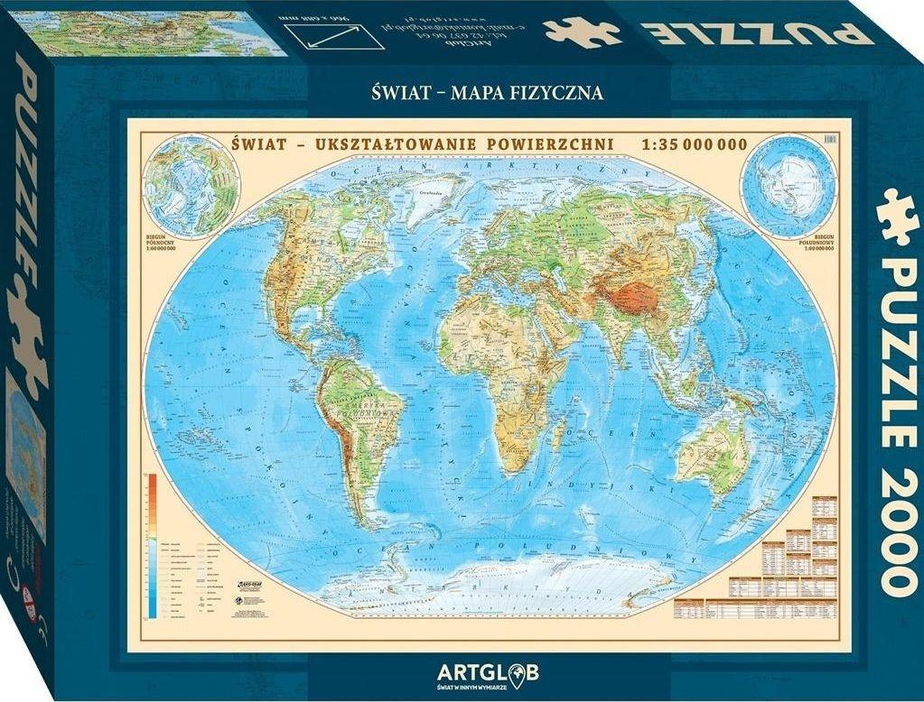 Dėlionė „Artglob Puzzle 2000“ – fizinis pasaulis