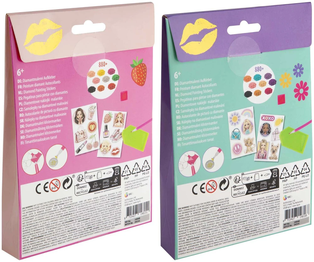 Artist Ccg Mz Import CCG „Besties“ deimantiniai lipdukai, 12 vnt. 140048 48168