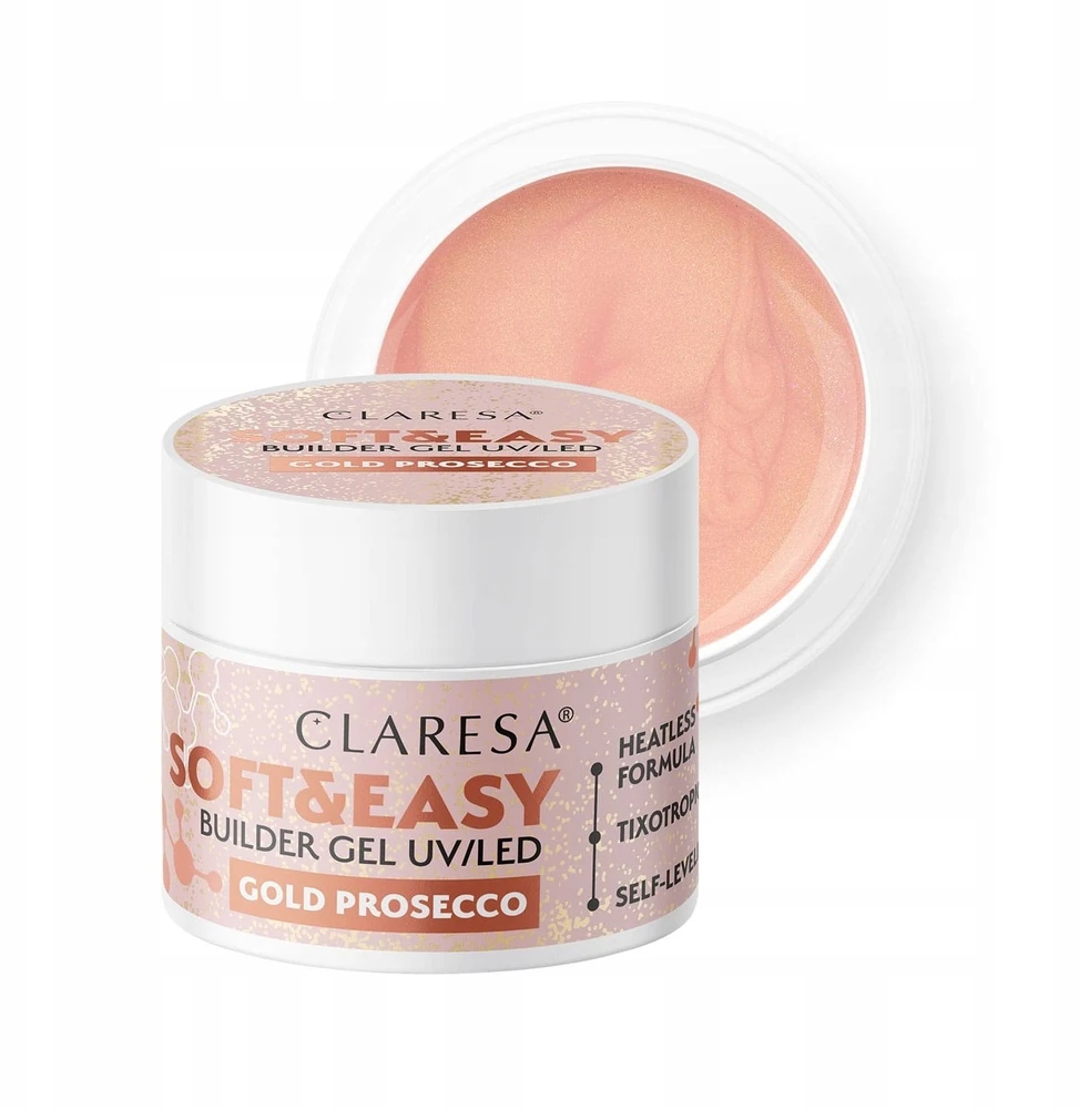 Artrozne „Claresa Soft&Easy“ statybinis gelis „Dancing Sparkles“, 90 g