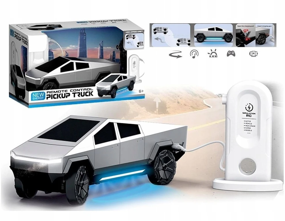 Artyk Futuristinis radijo bangomis valdomas automobilis su įkrovimo stotele