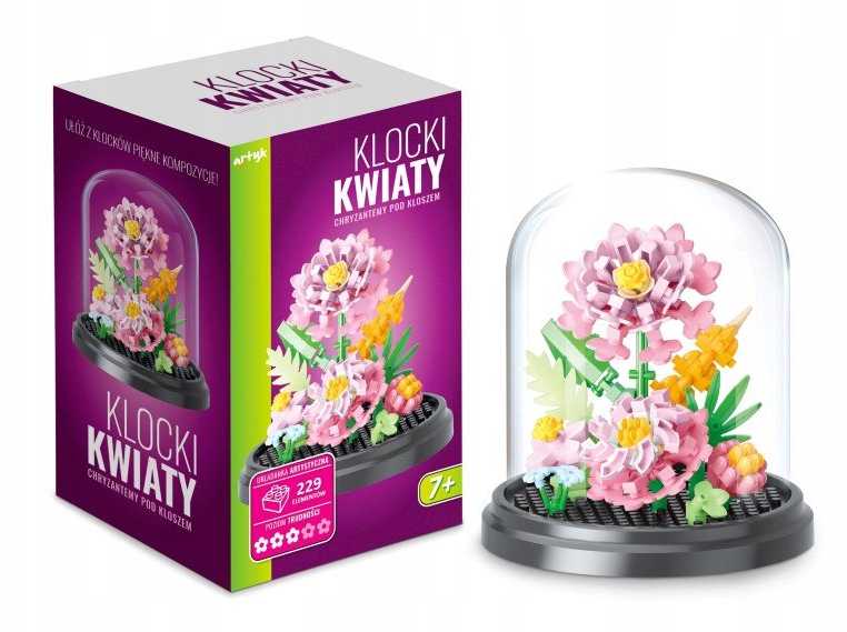 Artyk *****Chrizantemų žiedų šviestuvo gaubtų kaladėlės, 229 vnt. 137044