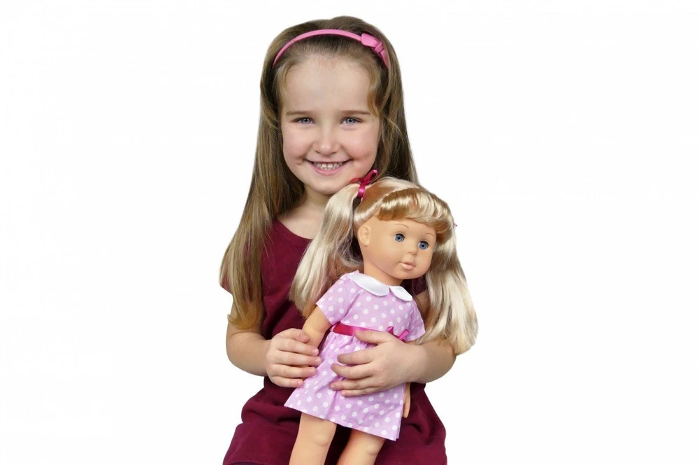 Lalka Lėlė Natalia vaikščiojanti lėlė su išmaniuoju telefonu 41 cm