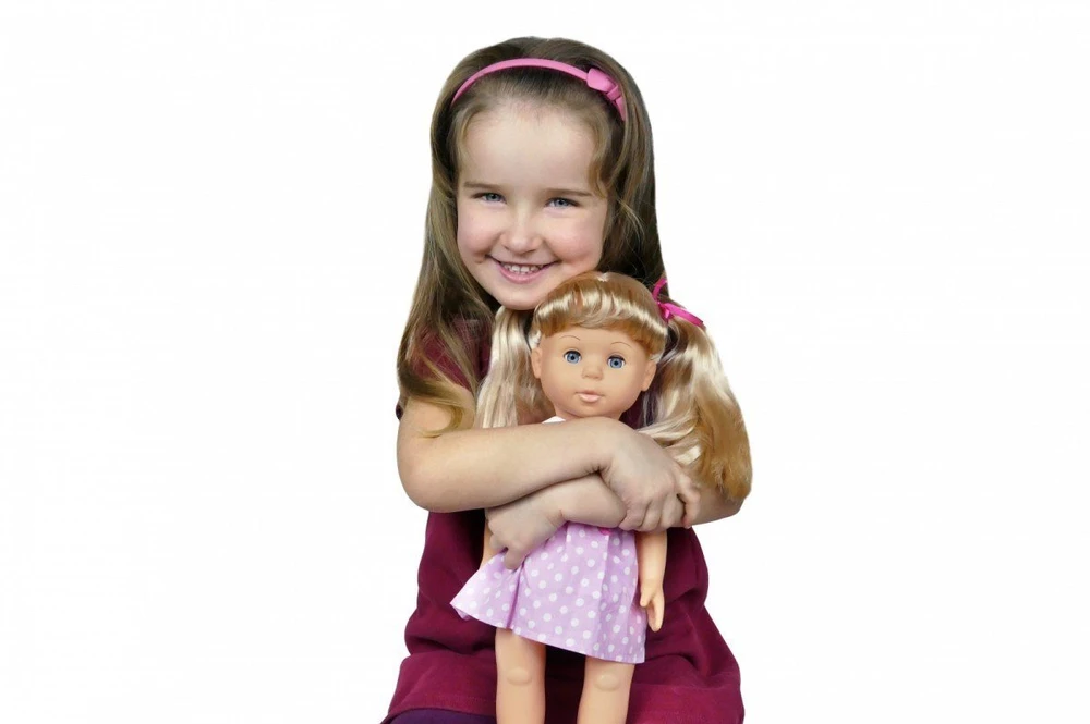 Lalka Lėlė Natalia vaikščiojanti lėlė su išmaniuoju telefonu 41 cm